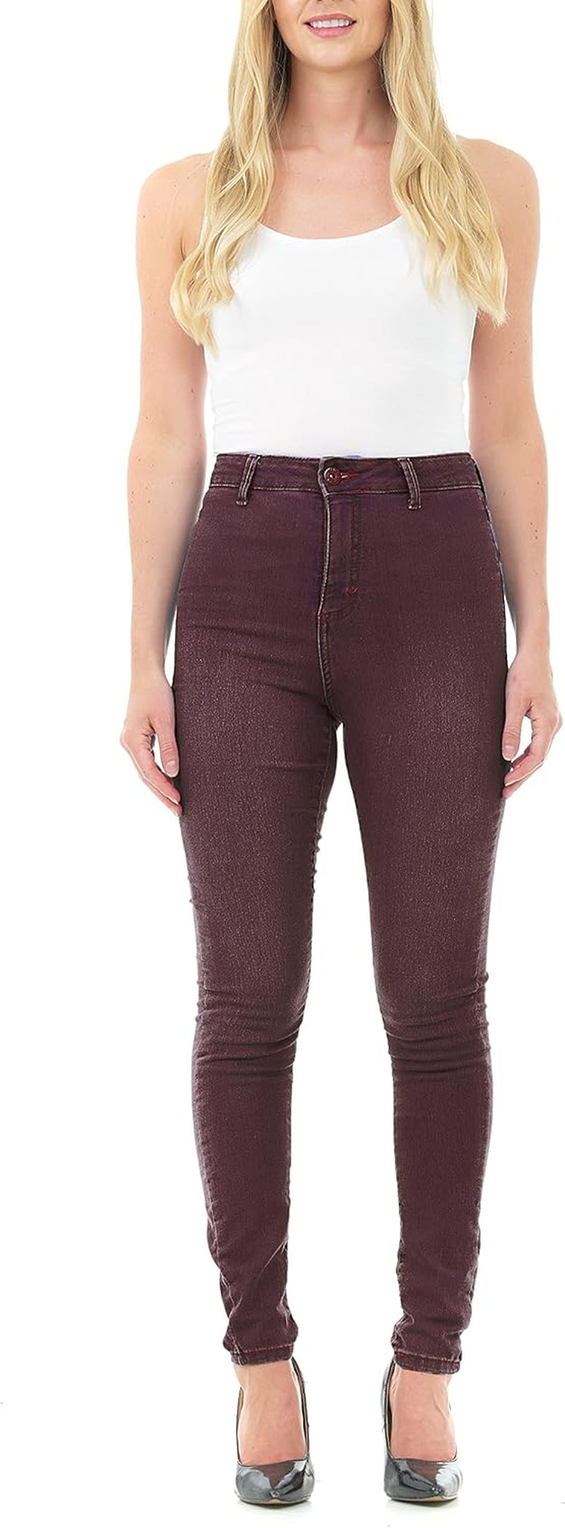 High-Waisted Skinny Jeans