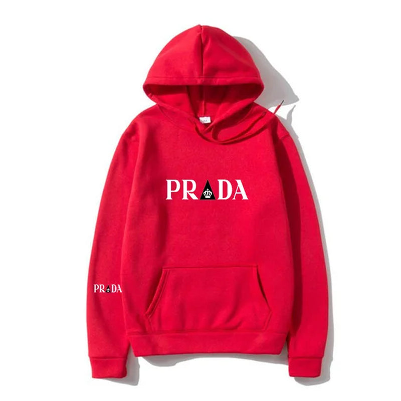 Spring New Men'S and Women'S Print Hoody Fashion Casual Long Sleeved Hooded Loose Large Pullover Street Sweatshirt-Gennys fashion