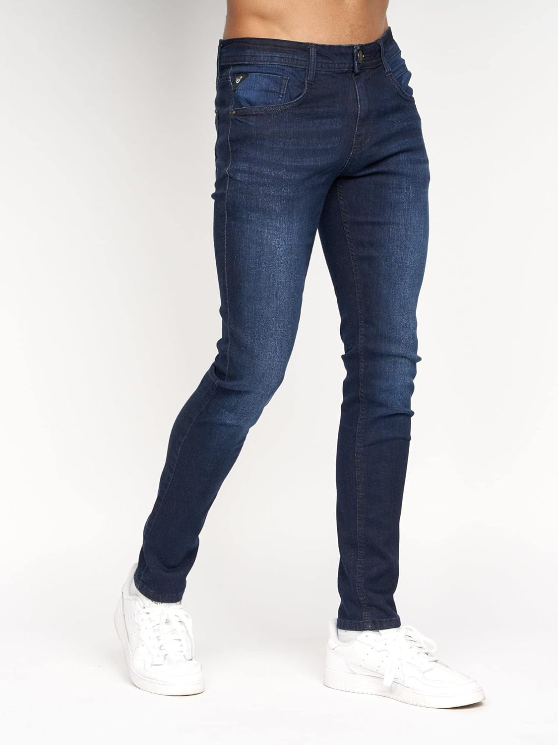 - Mens 'MAYLEAD' Everyday Essential Slim Fit Stretch Jeans | 'TRANFOLD' Ripped Faded Abraised Effect Cotton Rich Straight Jeans - W30-W40 L30-L34-Gennys fashion