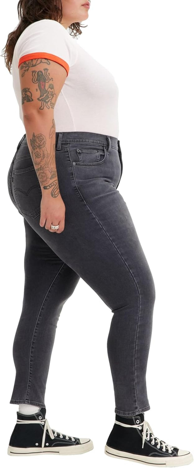 Women'S plus Size 721 High Rise Skinny Jeans-Gennys fashion