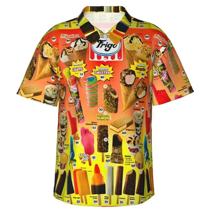 Funny Men Shirt Summer Casual Fashion Short Sleeved Shirt for Men Loose Breathable Hawaiian Shirt Man Casual Men'S Clothing Top-Gennys fashion