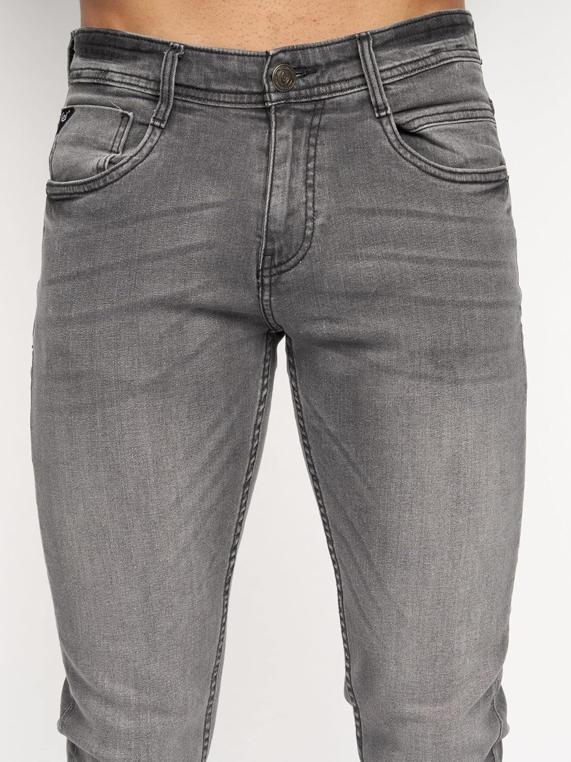 - Mens 'MAYLEAD' Everyday Essential Slim Fit Stretch Jeans | 'TRANFOLD' Ripped Faded Abraised Effect Cotton Rich Straight Jeans - W30-W40 L30-L34-Gennys fashion