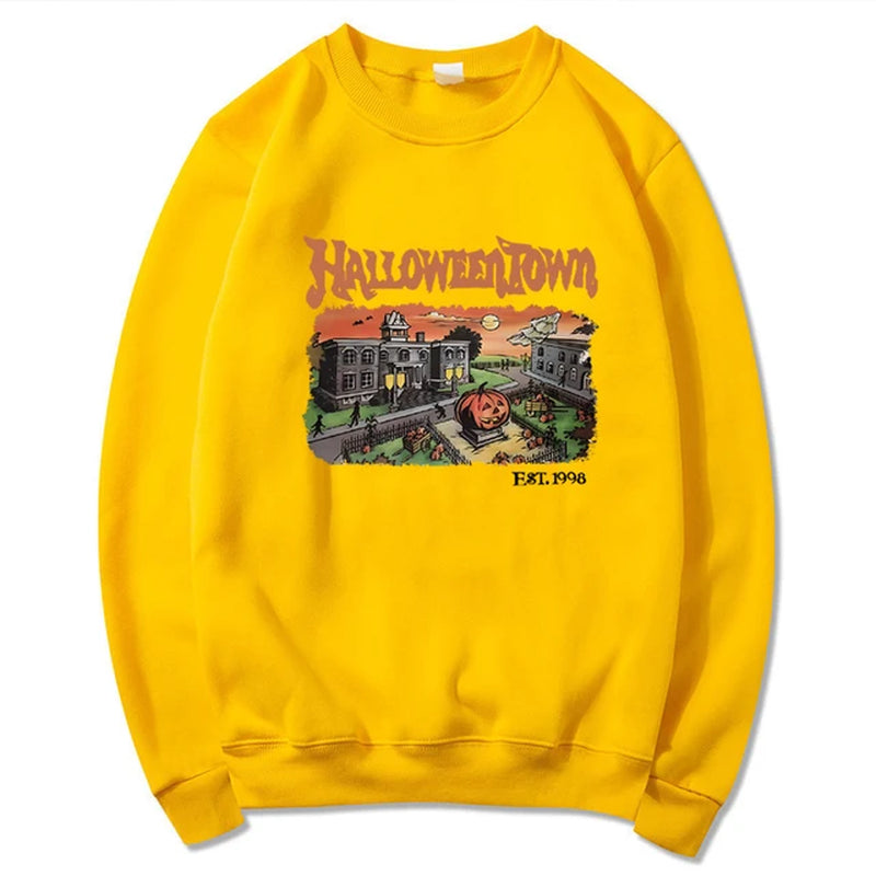 Retro Halloweentown 1998 Crewneck Sweatshirt Halloween Shirt Funny Halloween Party Sweater Fall Pumpkin Tshirts Halloween Gift-Gennys fashion