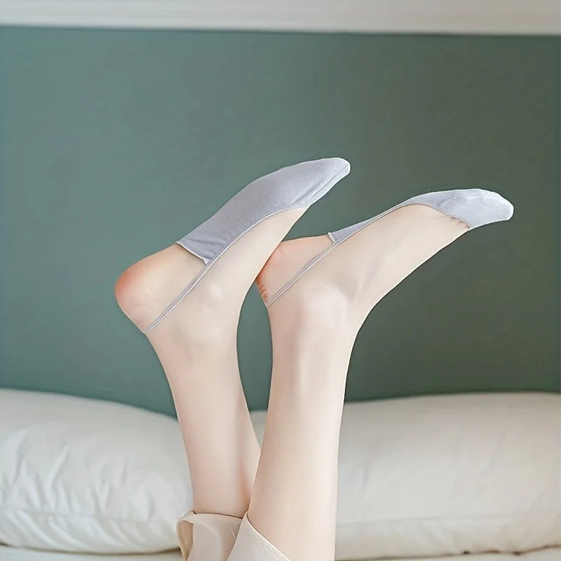 10 Pairs Half Palm Slingback Socks, Breathable Hollow Out Invisible Suspender Socks, Women'S Stockings & Hosiery-Gennys fashion