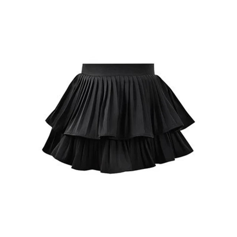 Girls' Cake Skirt Summer White Half Skirt Princess Style Children'S Fluffy Short Skirt Fashionable Street Style Baby-Gennys fashion