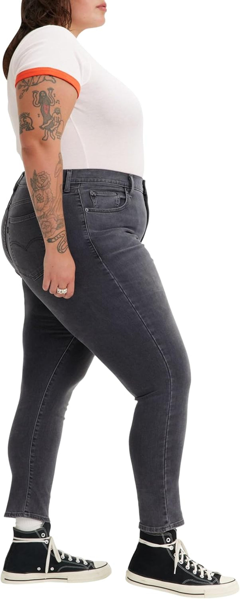 Women'S plus Size 721 High Rise Skinny Jeans-Gennys fashion