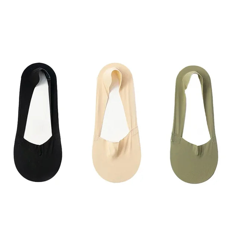 3 Pairs Women Socks High Quality Matching Casual Socks Summer Thin Cotton Bottom Non-Slip Invisible Low Short Socks Breathable-Gennys fashion