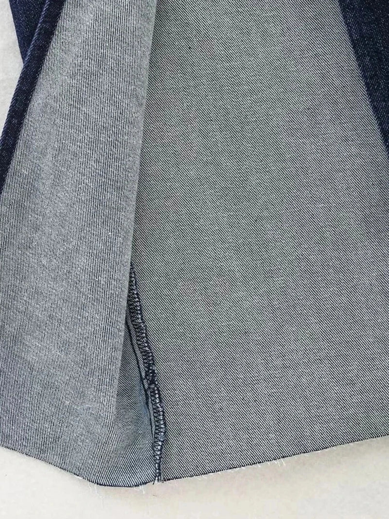 Nlzgmsj Sexy Strapless Backless Zipper Split Dress Party Blue Denim Female Long Dress for Women Summer Evening Dresses-Gennys fashion