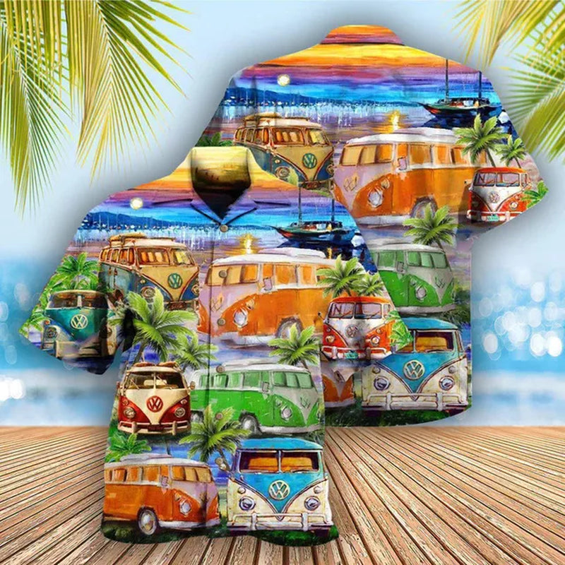 2023 Summer Loose Breathable 3D Print Trendy Cool Fashion Hawaiian Shirts Beach Party Tops Short Sleeves Summer Men'S Shirts 6XL-Gennys fashion