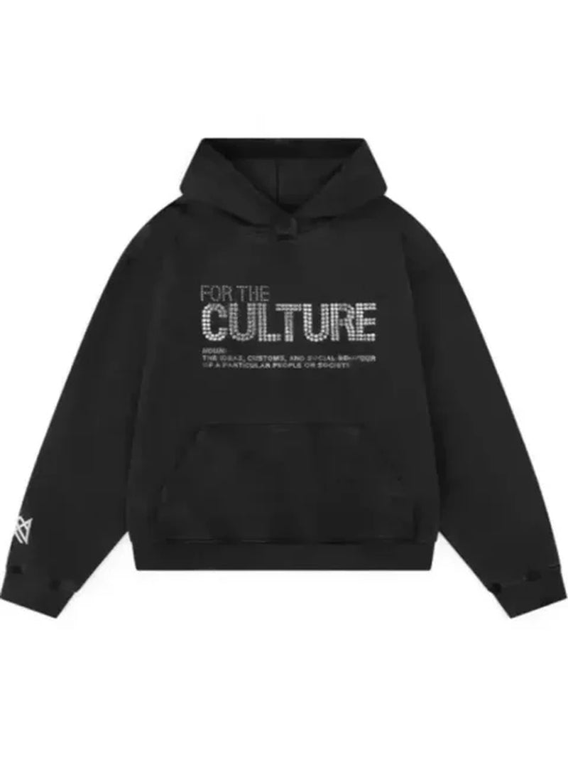 Retro Hot Brick Letter Hooded for Women Sweatshirts Street American Personality Y2K Autumn Men'S Retro Sweatshirt Women Clothing-Gennys fashion