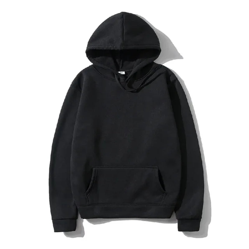Men'S and Women'S Solid Color Pocket Hoodies Sports Fitness Sweatshirts Fashionable Casual Pullovers Multi Color-Gennys fashion