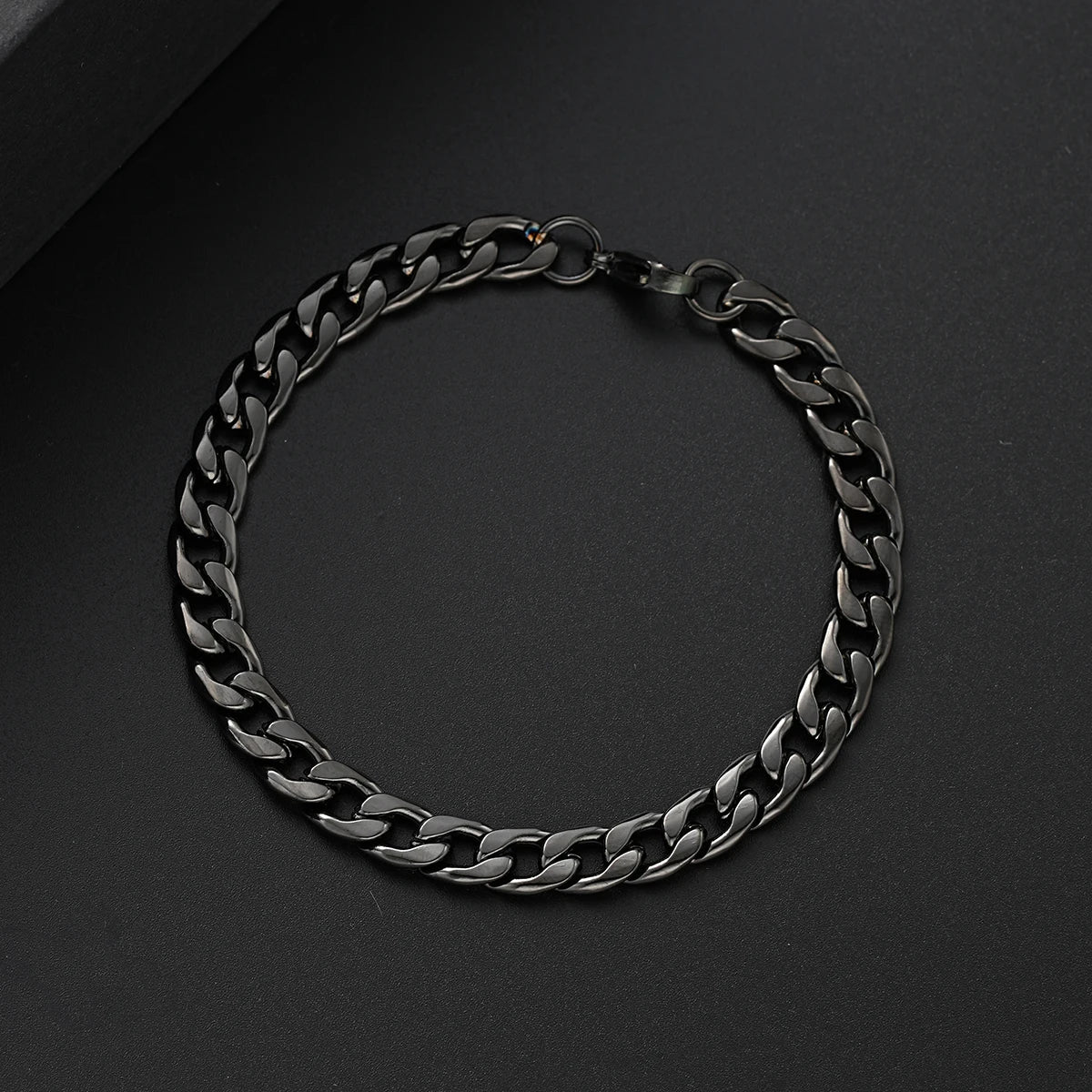 3 Pcs Stainless Steel Bracelet Necklace Ring for Men Women Retro Simple and Personalized Punk Hip Hop Jewelry Set Fashion Gifts-Gennys fashion