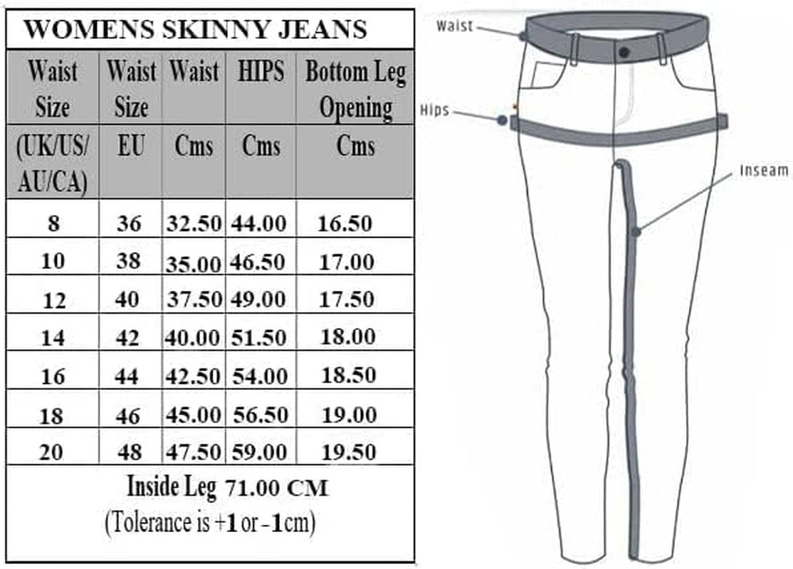Womens Jeans Skinny Stretch Jean High Waisted Denim Pants-Gennys fashion