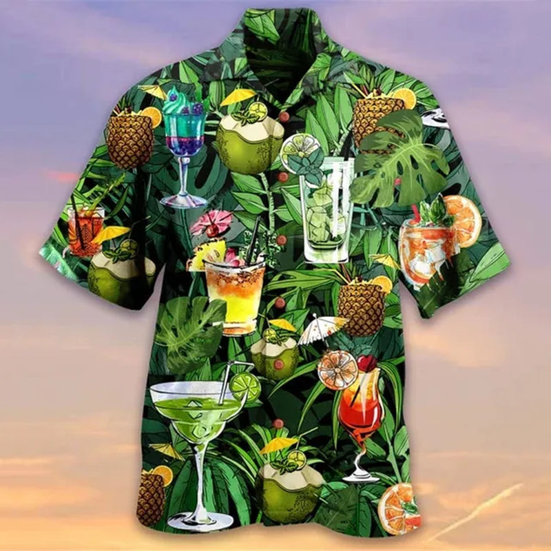 2023 Summer Loose Breathable 3D Print Trendy Cool Fashion Hawaiian Shirts Beach Party Tops Short Sleeves Summer Men'S Shirts 6XL-Gennys fashion