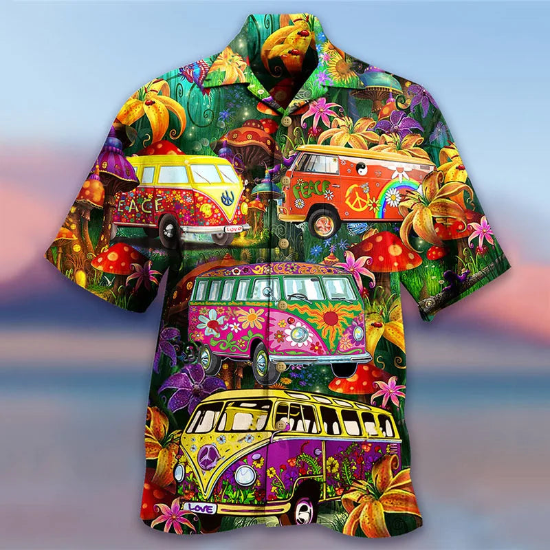 2023 Summer Loose Breathable 3D Print Trendy Cool Fashion Hawaiian Shirts Beach Party Tops Short Sleeves Summer Men'S Shirts 6XL-Gennys fashion