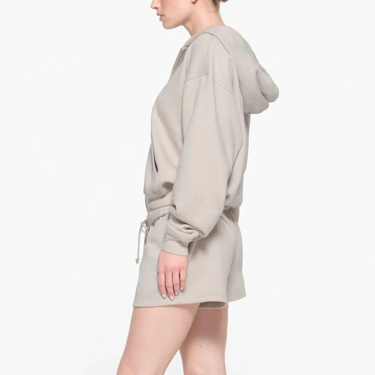 Kendall COTTON FLEECE ZIP up HOODIE Kims Cotton Fleece Zip up Hoodie-Gennys fashion