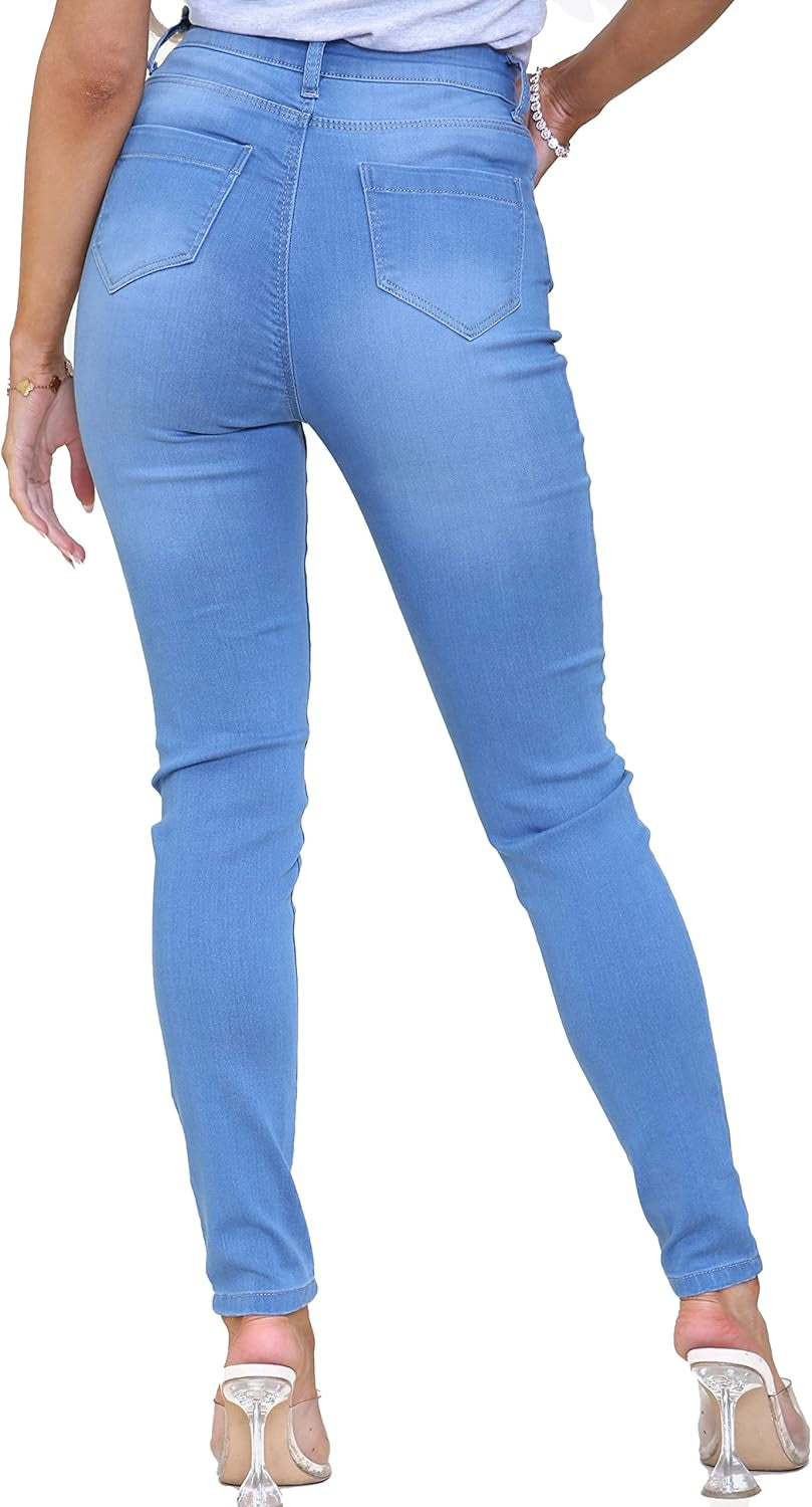 Womens Jeans Skinny Stretch Jean High Waisted Denim Pants-Gennys fashion