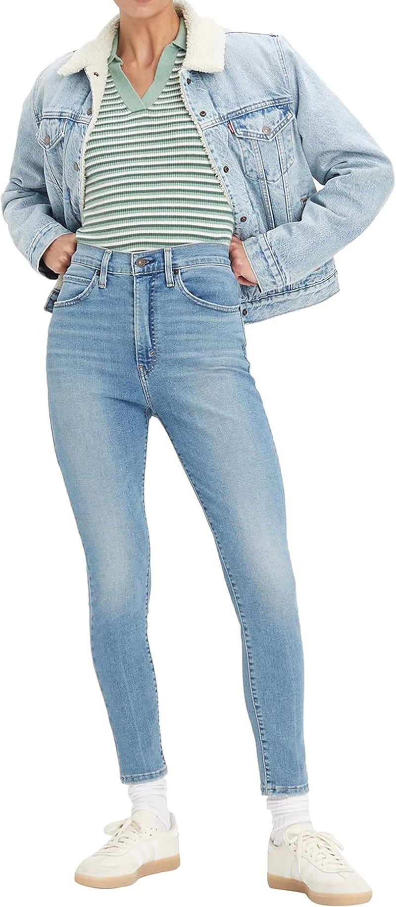Women'S Retro High Skinny Jeans-Gennys fashion