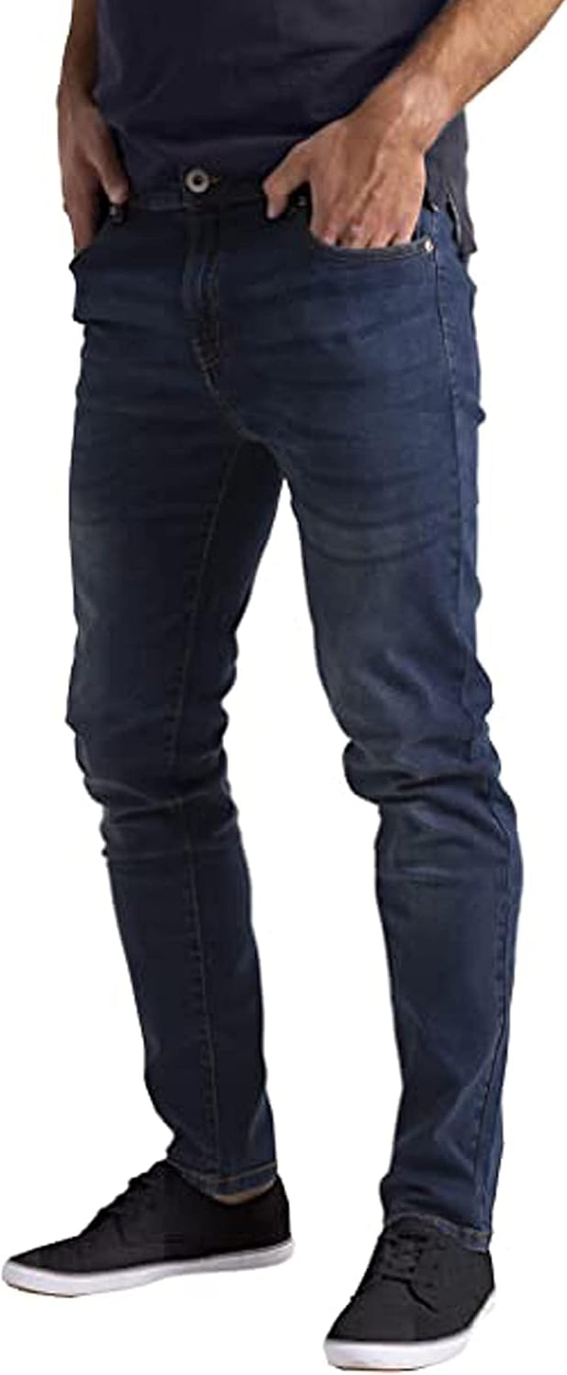 Mens Flex Jeans Stretch Skinny Relaxed Slim Fit Casual All Waists Denim Pant-Gennys fashion