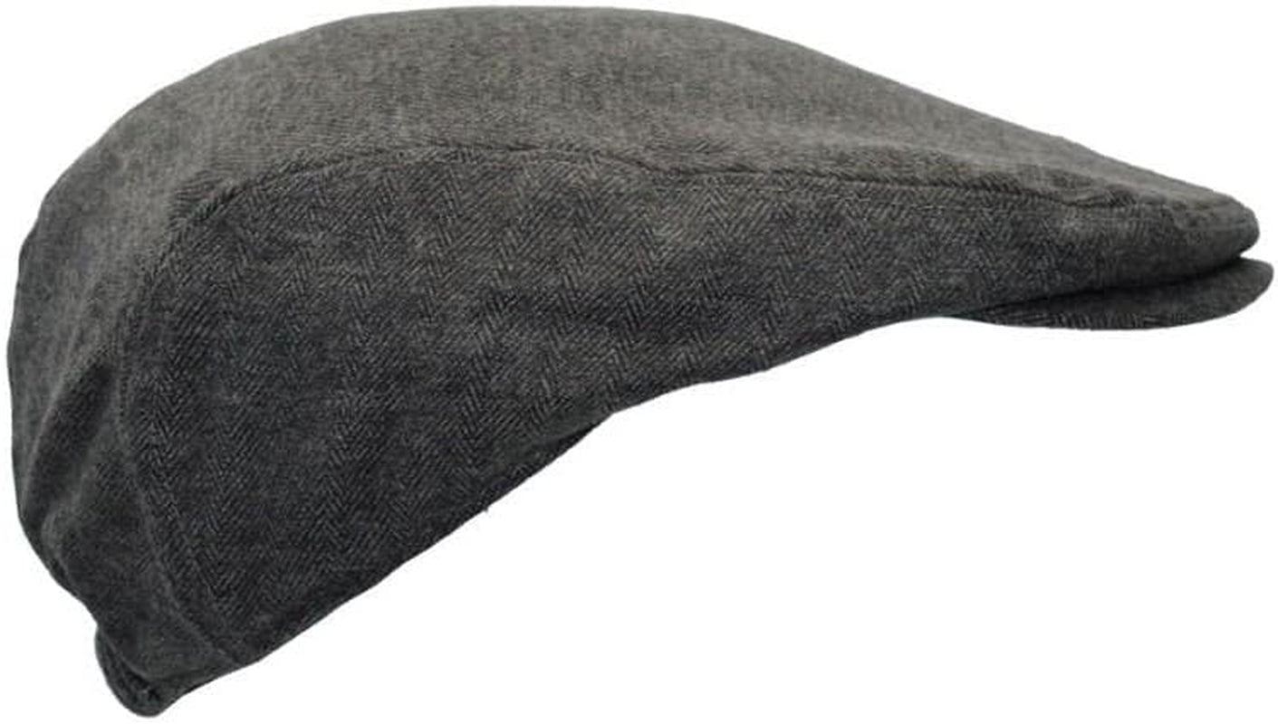 - Wool Blend Fitted Ivy Flat Cap-Gennys fashion