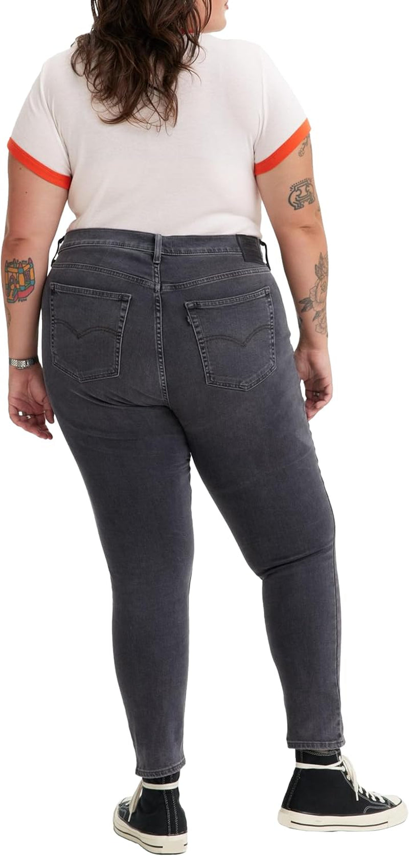 Women'S plus Size 721 High Rise Skinny Jeans-Gennys fashion