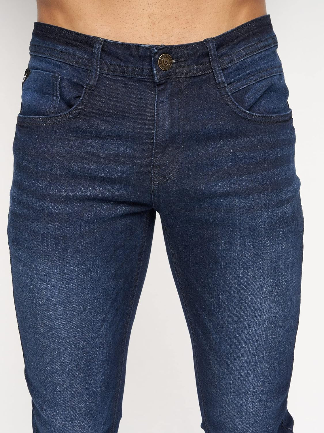 - Mens 'MAYLEAD' Everyday Essential Slim Fit Stretch Jeans | 'TRANFOLD' Ripped Faded Abraised Effect Cotton Rich Straight Jeans - W30-W40 L30-L34-Gennys fashion