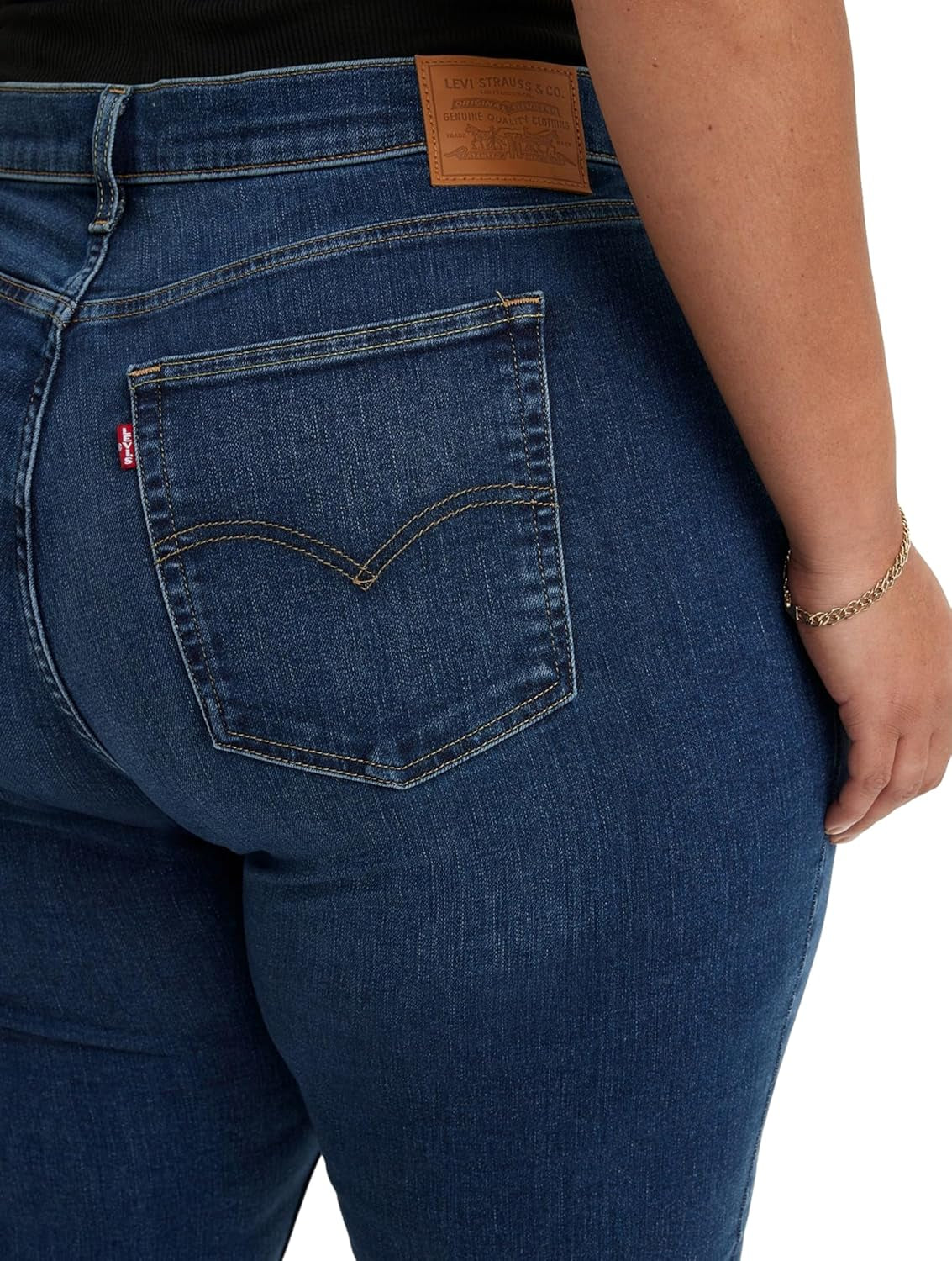 Women'S plus Size 721 High Rise Skinny Jeans-Gennys fashion