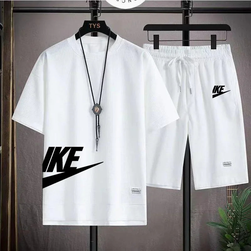 Men's Summer Print Quick-Dry Sports Set