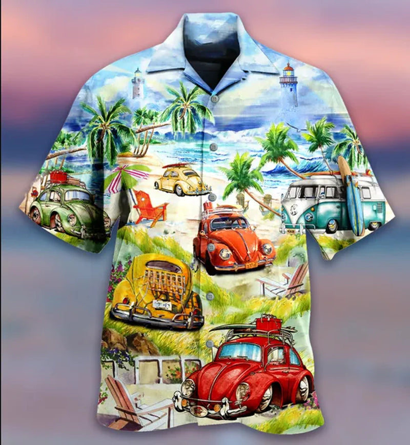 2023 Summer Loose Breathable 3D Print Trendy Cool Fashion Hawaiian Shirts Beach Party Tops Short Sleeves Summer Men'S Shirts 6XL-Gennys fashion