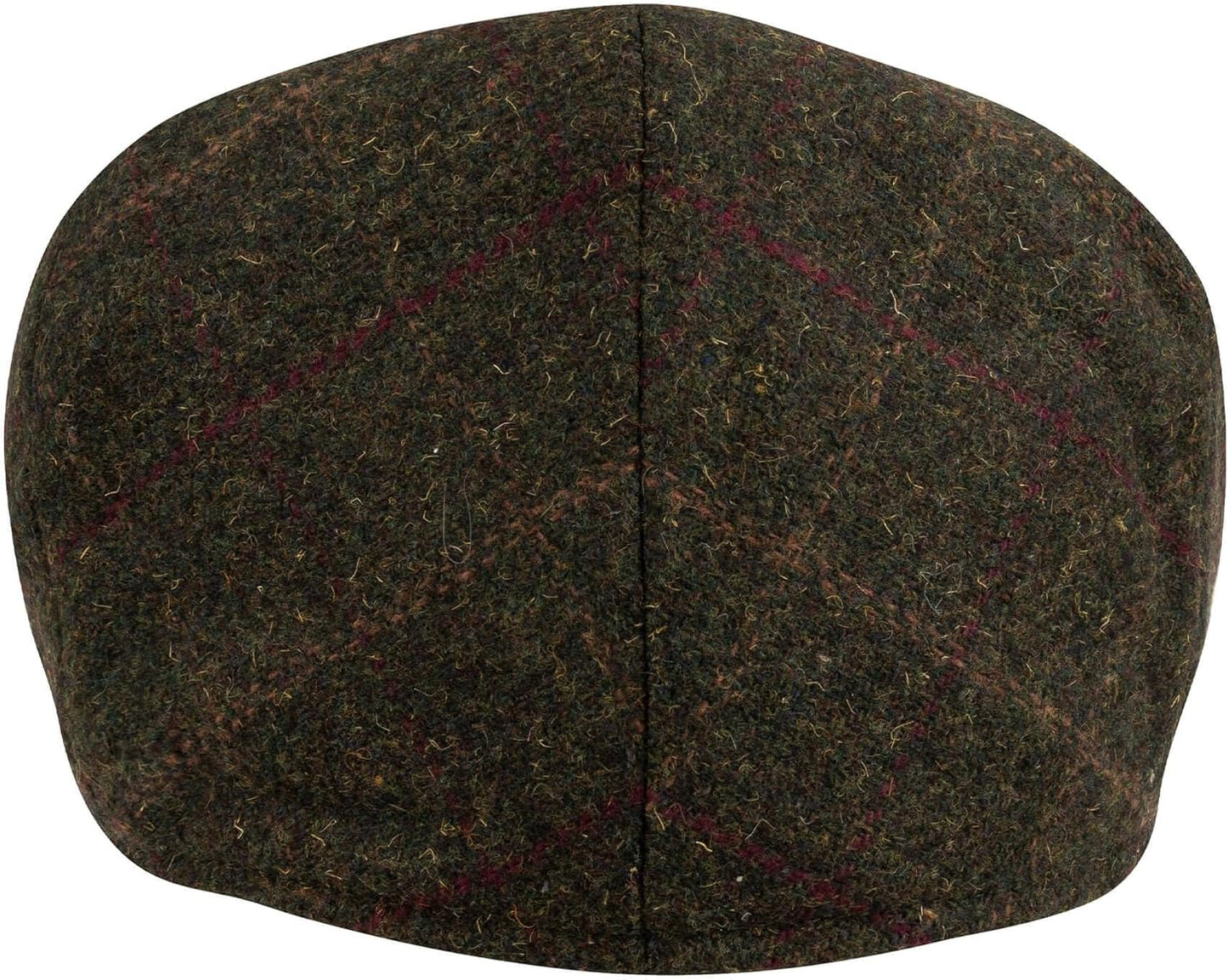 Wool Blend Flat Cap Patch-Gennys fashion