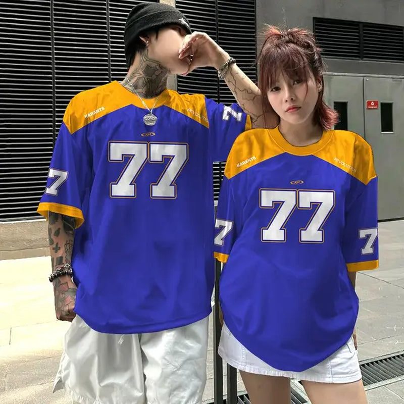 Fashion Men'S T-Shirt 3D Patchwork Color Digital Printed Men'S Jersey Couple Style Neutral Short Sleeved Loose Oversized T-Shirt-Gennys fashion