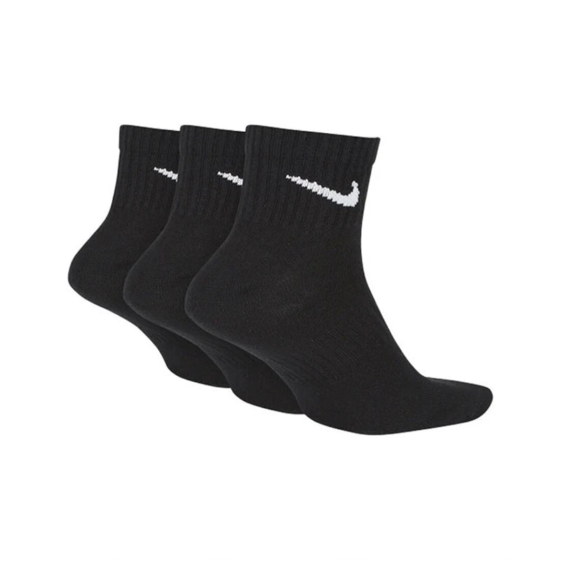 Original Lightweight Unisex Sports Socks Men'S and Women'S 3 Pairs Casual Breathable Short Tube Black Socks S M L XL SX7677-Gennys fashion