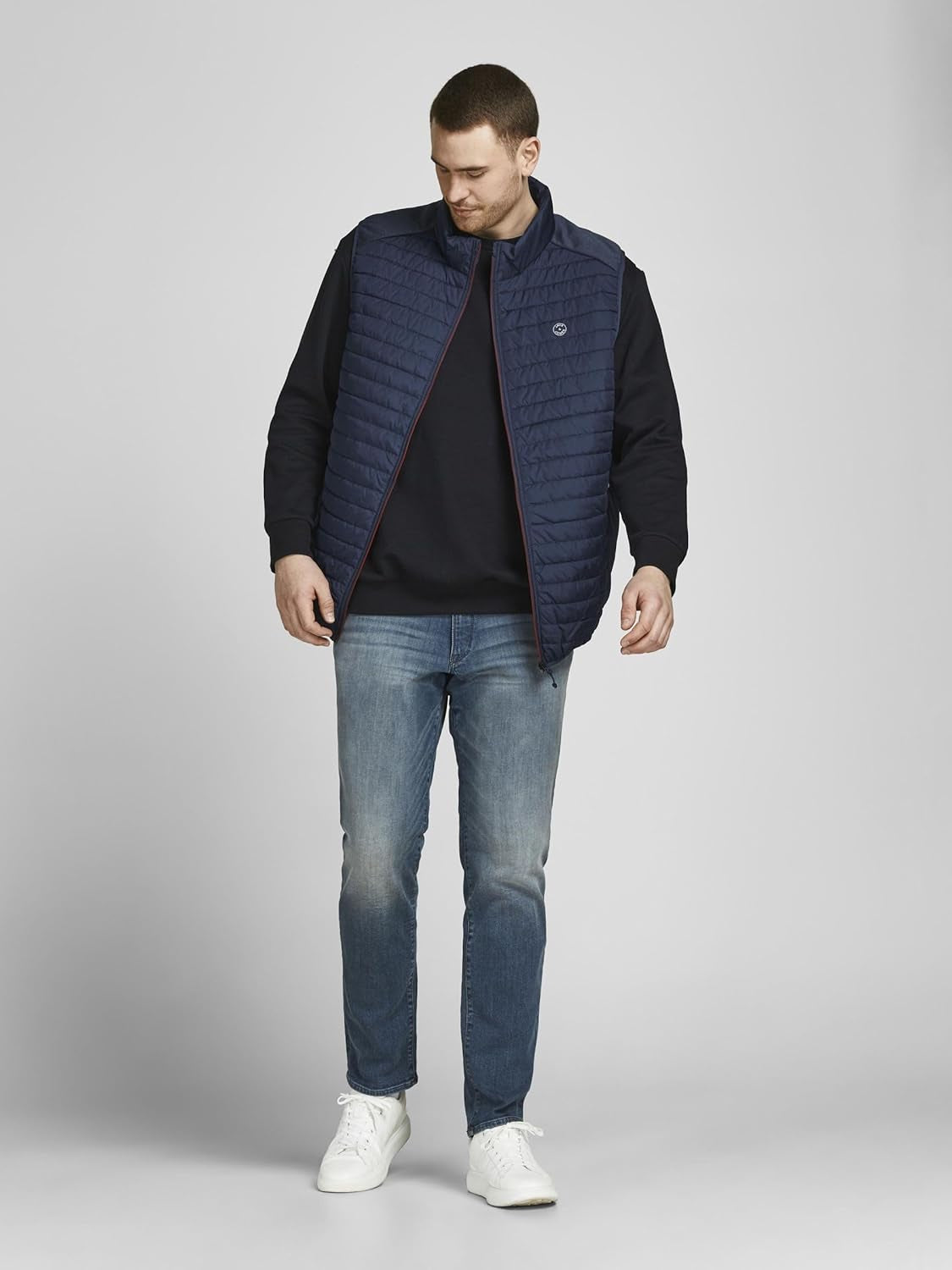 Men'S Jjemulti Bodywarmer Collar Ps Steppweste-Gennys fashion