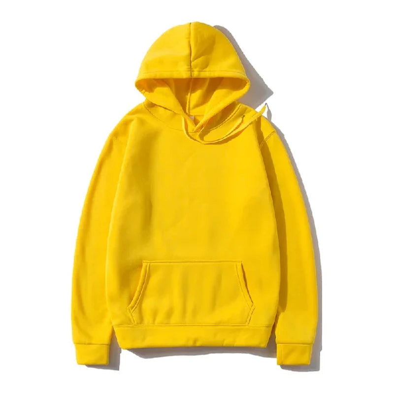 Men'S and Women'S Solid Color Pocket Hoodies Sports Fitness Sweatshirts Fashionable Casual Pullovers Multi Color-Gennys fashion