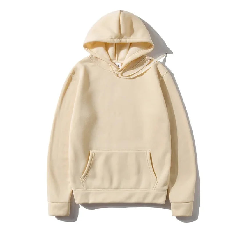 Men'S and Women'S Solid Color Pocket Hoodies Sports Fitness Sweatshirts Fashionable Casual Pullovers Multi Color-Gennys fashion
