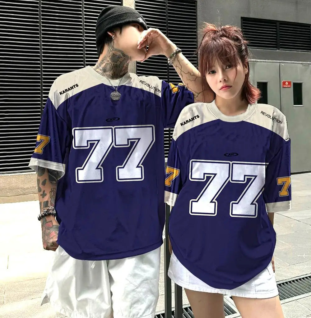 Fashion Men'S T-Shirt 3D Patchwork Color Digital Printed Men'S Jersey Couple Style Neutral Short Sleeved Loose Oversized T-Shirt-Gennys fashion