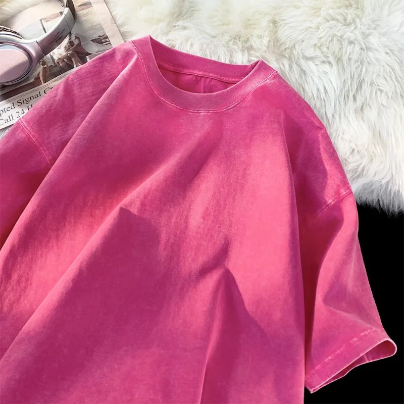 Unisex Solid Color Summer Tee