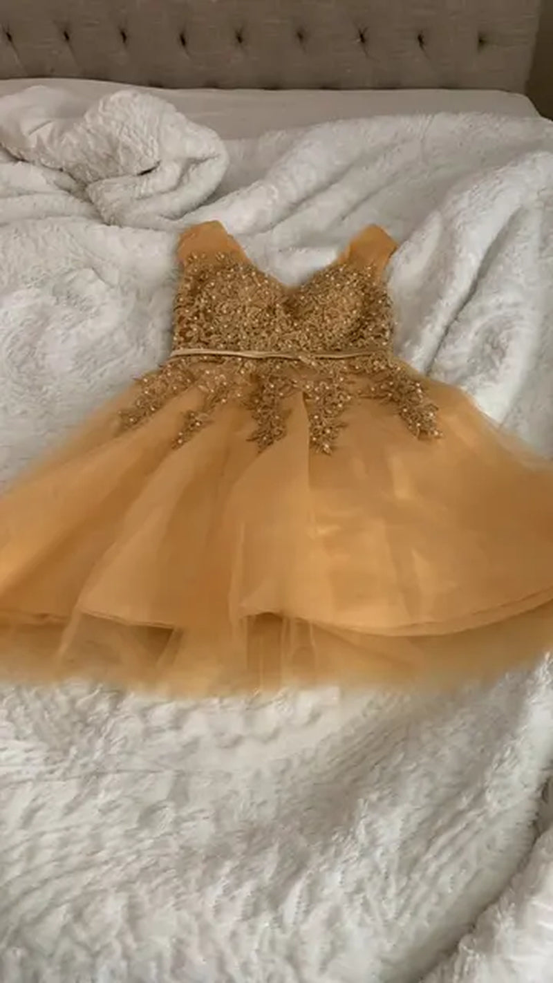 S0125 Prom Dress Short Pink Bridesmaid Dresses Beadings Sexy Neck Lace up Pearls Wedding Party Graduation Gowns-Gennys fashion