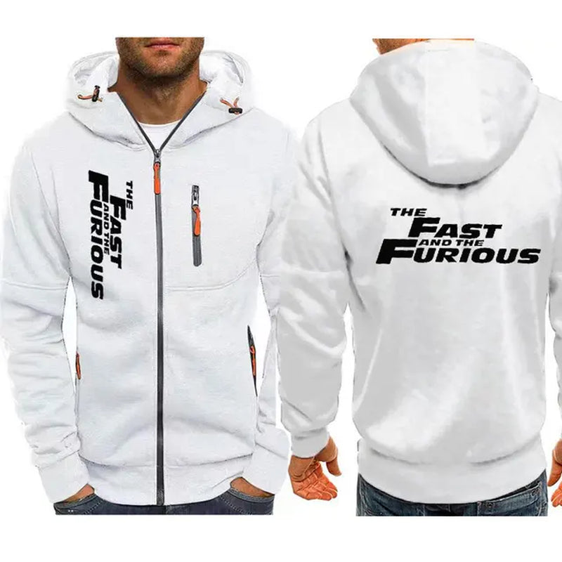 Fast and Furious Hoodies Jacket Fashion New Man'S Hoodied Comfortable Zipper Casual Sweatshirts Fleece Hoodies Jacket Hoodie-Gennys fashion