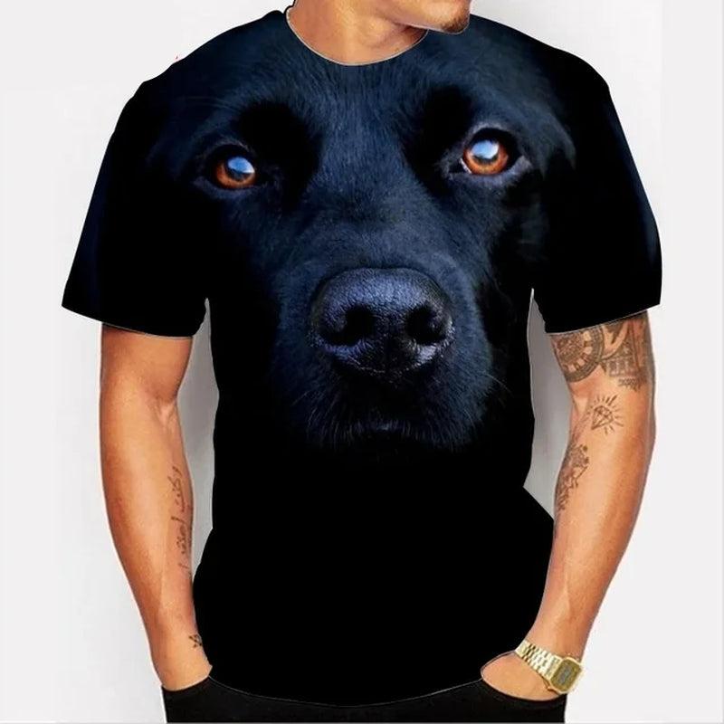 O-Neck T-Shirt Tops New Men 3D Printed Cute Animal Dog T Shirt XS-5XL 2024 Men and Women Casual Short Sleeve-Gennys fashion