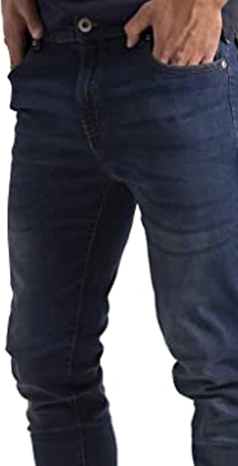 Mens Flex Jeans Stretch Skinny Relaxed Slim Fit Casual All Waists Denim Pant-Gennys fashion