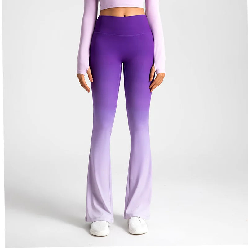 Yoga Pants Women High Waist Sports Slimming Leggings Fitness Pilates Wide Leg Workout Tights-Gennys fashion
