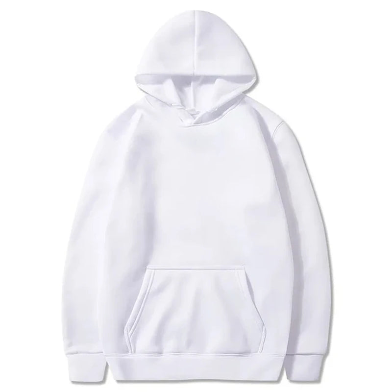 Men'S and Women'S Hooded Sweatshirts, Hip Hop Hooded, Monochrome, Fleece, Elasticity, Casual Pullover, Sportswear, New Fashion,-Gennys fashion