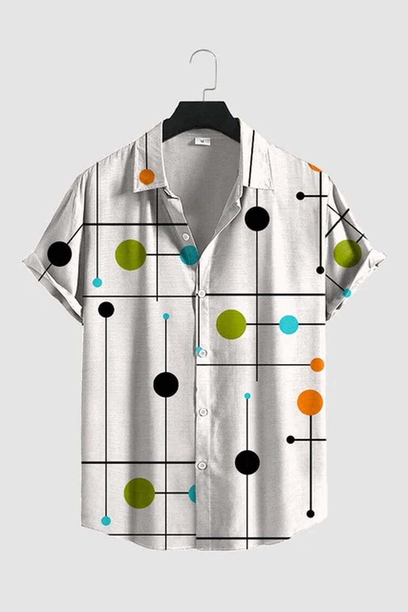 Hawaiian Shirt for Mens 2023 3D Print Short Sleeve Blouse Beach Holiday Top Tee Summer Oversized Men'S Clothing Camisa Masculina-Gennys fashion