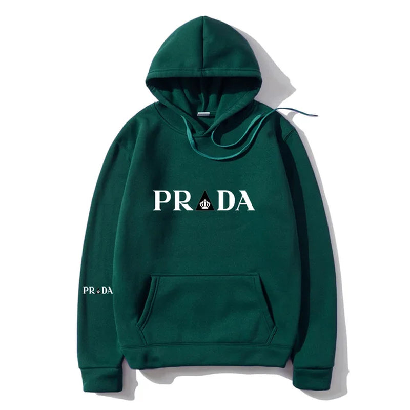 Spring New Men'S and Women'S Print Hoody Fashion Casual Long Sleeved Hooded Loose Large Pullover Street Sweatshirt-Gennys fashion