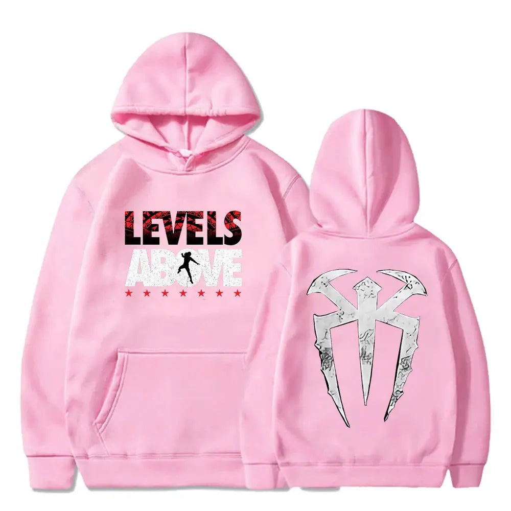 Roman Reigns Levels above Pullover Hoodie Long Sleeve Streetwear Women Men Hooded Sweatshirt Fashion Clothes-Gennys fashion