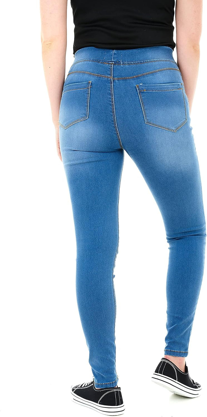 Jean Women'S Denim Jeggings Skinny Fit Classic Casual Trousers with Pockets-Gennys fashion