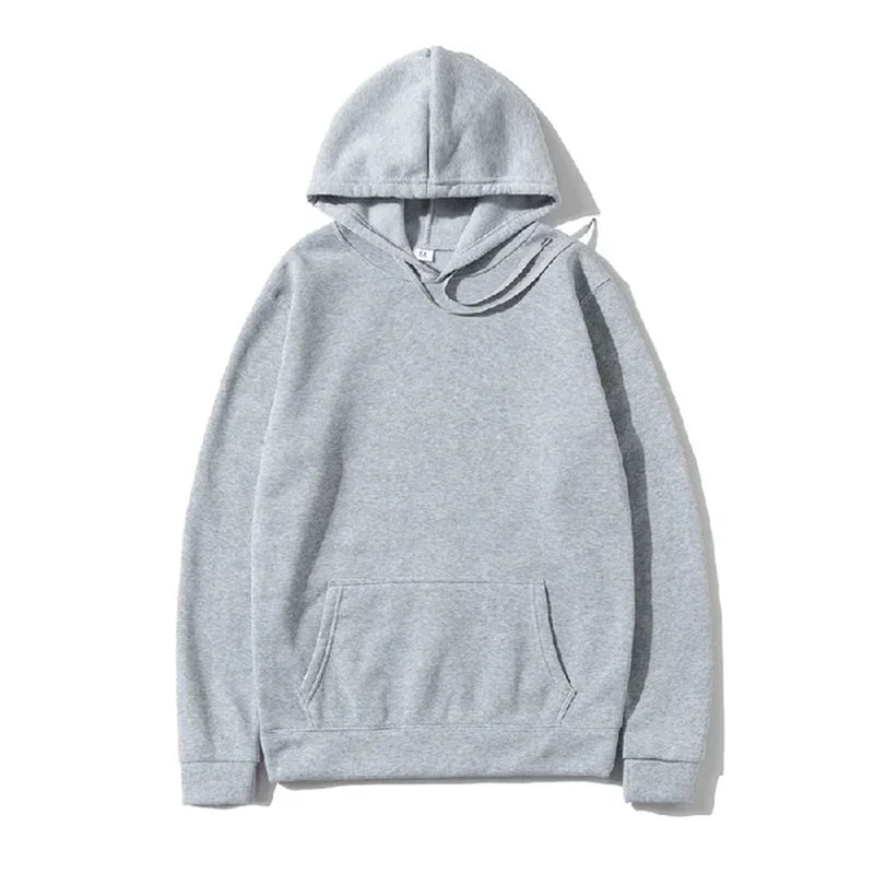 Men'S and Women'S Solid Color Pocket Hoodies Sports Fitness Sweatshirts Fashionable Casual Pullovers Multi Color-Gennys fashion