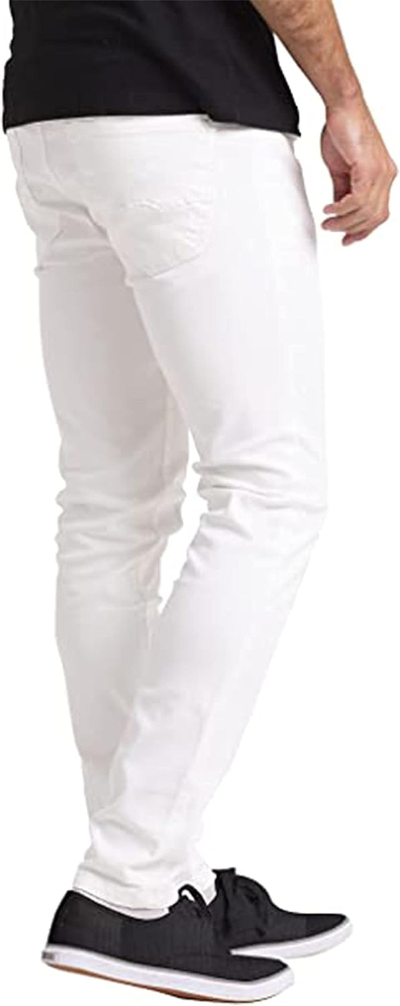 Mens Flex Jeans Stretch Skinny Relaxed Slim Fit Casual All Waists Denim Pant-Gennys fashion