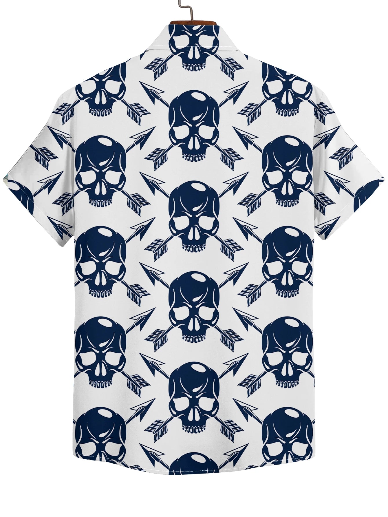 Skull Hawaiian Shirts Beach Summer Men'S Shirt Tropic Horror 3D Print Shirts Women Fashion Blouse Short Sleeve Vocation Tops-Gennys fashion